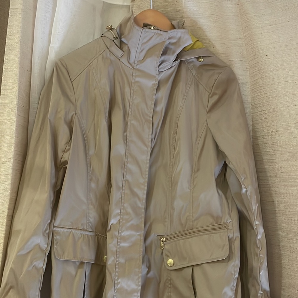 Cole Haan Classic Rain Coat with Hood lightweight